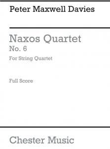 Peter Maxwell Davies: Naxos Quartet No.6 (Score)