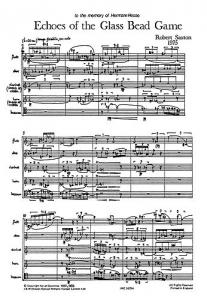 Robert Saxton: Echoes Of The Glass Bead Game (Study Score)