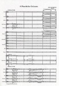 Malcolm Arnold: A Flourish For Orchestra Op.112 (Score)