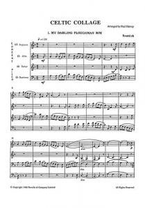 Paul Harvey: Celtic Collage For Saxophone Quartet (Score/Parts)