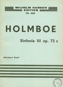 Holmboe: Sinfonia No.3 For Strings (Study Score)