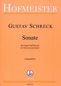 Gustav Schreck: Sonata Op.9 For Bassoon And Piano