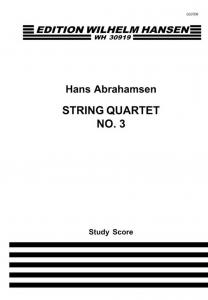 Hans Abrahamsen: String Quartet No.3 (Score)