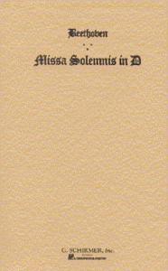 Beethoven: Missa Solemnis In D Op.123 (Vocal Score)