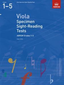 ABRSM: Viola Specimen Sight-Reading Tests - Grades 1-5 (From 2012)