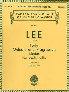 Sebastian Lee: 40 Melodic And Progressive Etudes For Cello Op.31 Book 1 (Nos.1-2