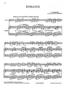 Anton Rubinstein: Romance In E Flat For Violin And Piano