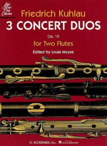 Freidrich Kuhlau: Three Concert Duos For Two Flutes Op.10