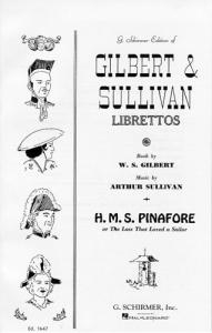 Gilbert And Sullivan: HMS Pinafore (Libretto)