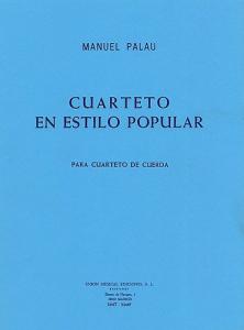 Palau Cuarteto En Estilop Popular String Quartet Sc/pts