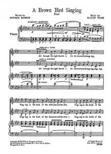 Haydn Wood: A Brown Bird Singing (Duet)