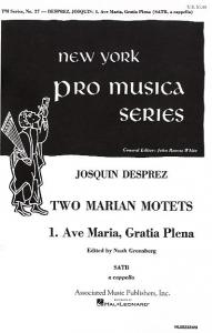 Josquin Des Prez: Ave Maria Gratia Plena (No.1 From Two Marian Motets)