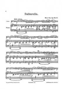 Sitt, H Saltarella Souvenir Suite Op.105/4 Vln/Pf