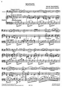 Palmgren: Rococo for Cello and Piano