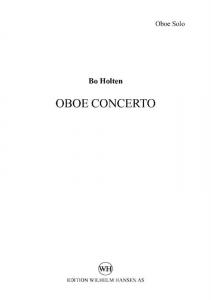 Bo Holten: Oboe Concerto (Solo Oboe Part)