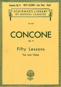 Giuseppe Concone: Fifty Lessons Op.9 For Low Voice