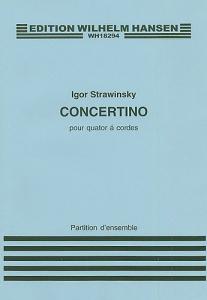 Igor Stravinsky: Concertino For String Quartet (Score)