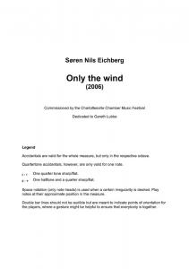 Søren Nils Eichberg: Only The Wind (Parts)