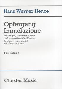 Hans Werner Henze: Opfergang Immolazione (Full Score)