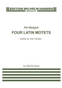 Per Nørgård: 4 Latin Motets for SSATB