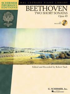 Beethoven: Two Short Sonatas Op.49 (Book/CD)