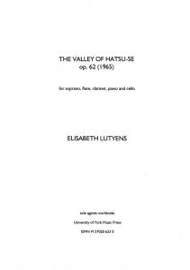 Elisabeth Lutyens: The Valley of Hatsu-Se Op.62 (Score)