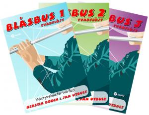 Blåsbus Tvärflöjt del 1, 2 & 3 - Paket