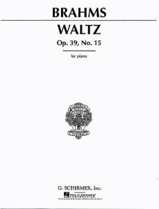 Johannes Brahms: Waltz In A Flat Op.39 No.15
