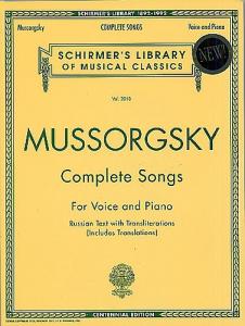 Modest Mussorgsky: Complete Songs (Voice/Piano)