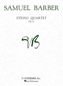 Samuel Barber: String Quartet Op.11 (Parts)
