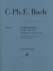 Carl Philipp Emanuel Bach: Gamba Sonatas - Edition For Cello