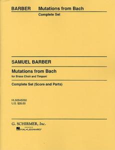 Samuel Barber: Mutations From Bach (Score/Parts)
