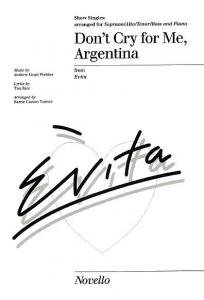 Don't Cry For Me Argentina Show Singles