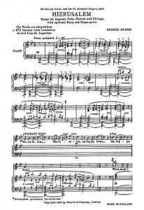 George Dyson: Hierusalem (Vocal Score)