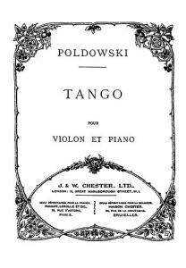 Poldowski: Tango for Violin and Piano