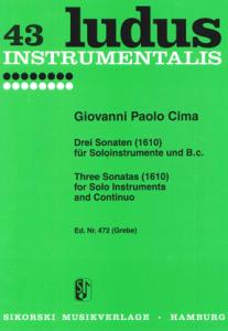 Giovanni Paolo Cima: Threee Sonatas (1610)