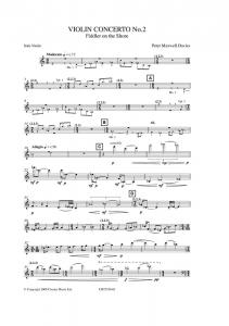 Peter Maxwell Davies: Violin Concerto No.2 (Score)