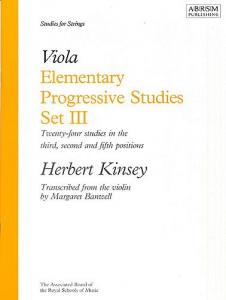 Herbert Kinsey: Elementary Progressive Studies For Viola Set III