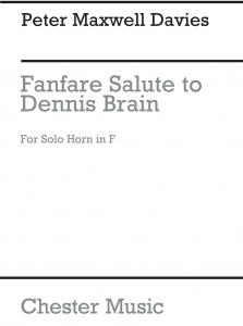 Peter Maxwell Davies: Fanfare-Salute To Dennis Brain (Solo Horn)