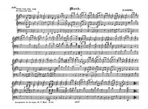 Handel: March From Ode For St Cecilia's Day For Organ