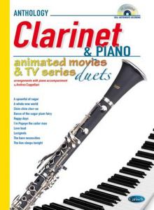 Animated Movies and TV Duets for Clarinet And Piano