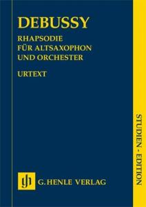 Claude Debussy: Rhapsody For Alto Saxophone And Orchestra (Study Score)