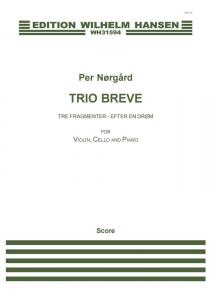 Per Nørgård: Trio Breve (Score and parts)