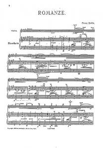 Franz Drdla: Romance In A For Violin And Piano