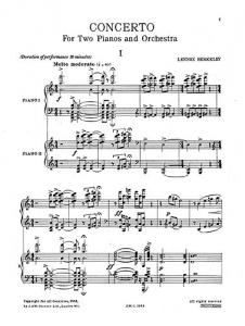 Lennox Berkeley: Concerto For 2 Pianos And Orchestra Op.30 (2 Pianos With Piano