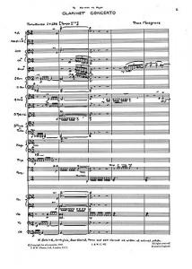 Thea Musgrave: Clarinet Concerto (Full Score)