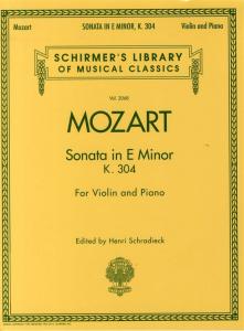 W.A. Mozart: Sonata In E Minor For Violin and Piano K.304