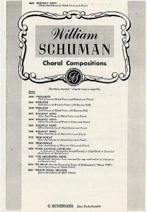 William Schuman: Holiday Song (SAB)