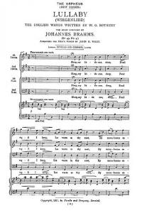 Johannes Brahms: Lullaby (Wiegenlied) Op.49 No.4 - TTBB
