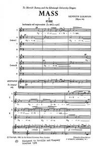 Kenneth Leighton: Mass Op.44 For Double Choir (Vocal Score)
